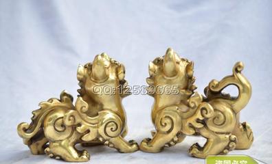 批發純黃銅招財飛貔貅擺件 鎮宅化煞的吉祥工藝品，家居與商業風水之選